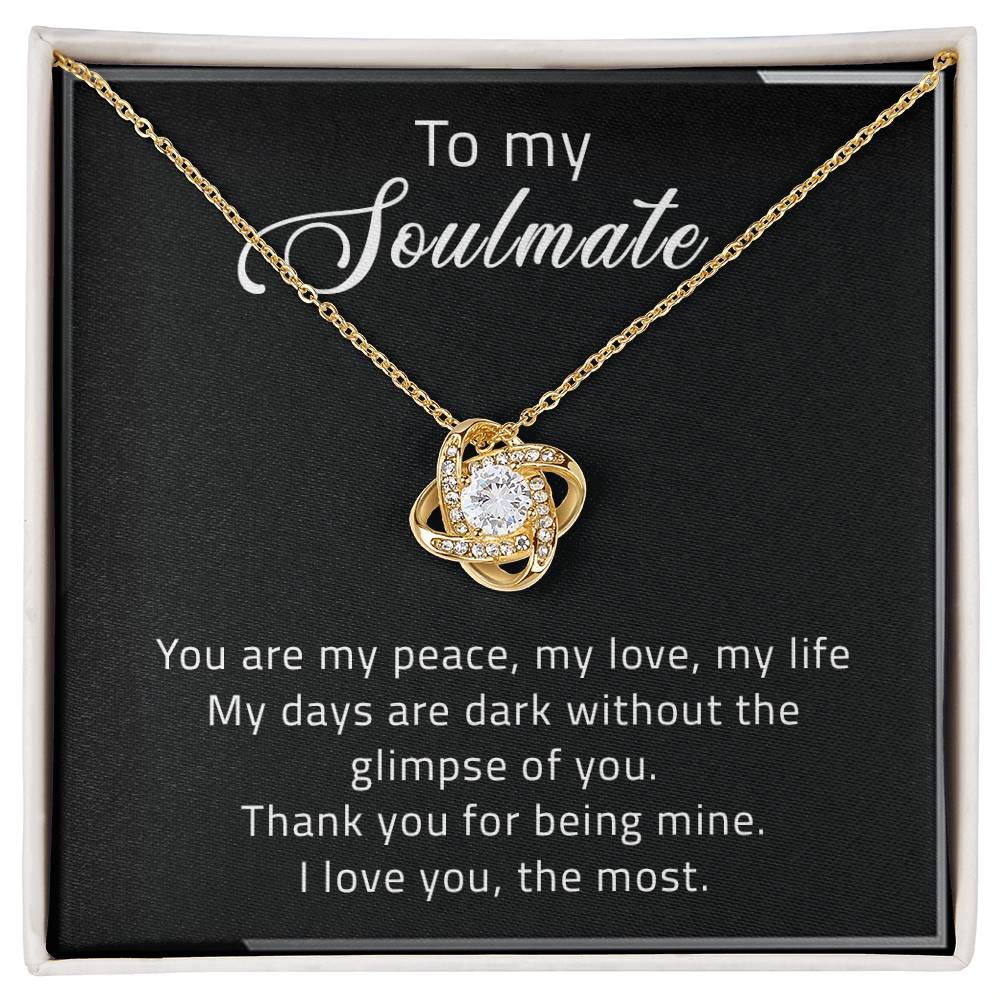 To My Soulmate | Love Knot Necklace